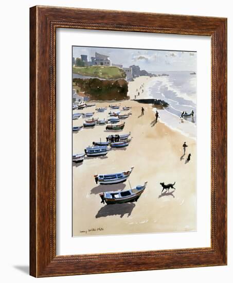 Boats on the Beach, 1986-Lucy Willis-Framed Giclee Print