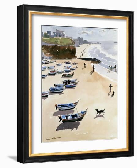 Boats on the Beach, 1986-Lucy Willis-Framed Giclee Print