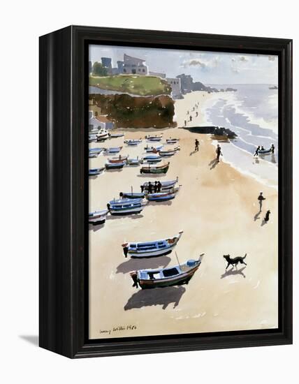 Boats on the Beach, 1986-Lucy Willis-Framed Premier Image Canvas