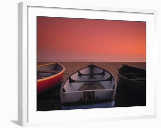 Boats on the beach, Brighton, East Sussex, England-Jon Arnold-Framed Photographic Print