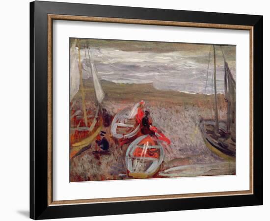 Boats on the Beach, Southwold, 1888-89-Philip Wilson Steer-Framed Giclee Print