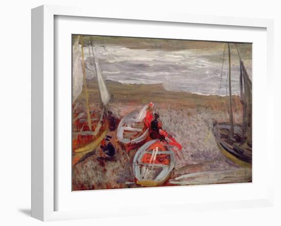 Boats on the Beach, Southwold, 1888-89-Philip Wilson Steer-Framed Giclee Print