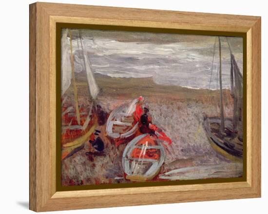 Boats on the Beach, Southwold, 1888-89-Philip Wilson Steer-Framed Premier Image Canvas