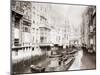 Boats on the Canal, Amsterdam, 1898-James Batkin-Mounted Photographic Print