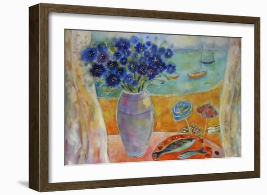 Boats on the Lagoon-Lorraine Platt-Framed Giclee Print