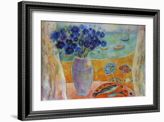 Boats on the Lagoon-Lorraine Platt-Framed Giclee Print