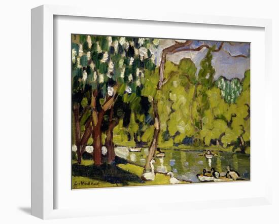 Boats on the Lake in the Bois De Boulogne, 1933-Louis Valtat-Framed Giclee Print