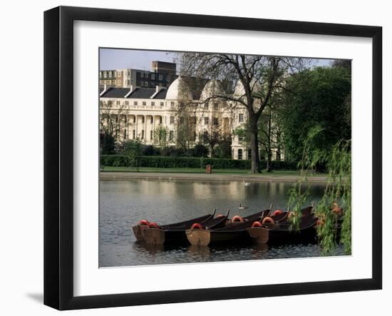 Boats on the Lake, Regents Park, London, England, United Kingdom-Adam Woolfitt-Framed Photographic Print