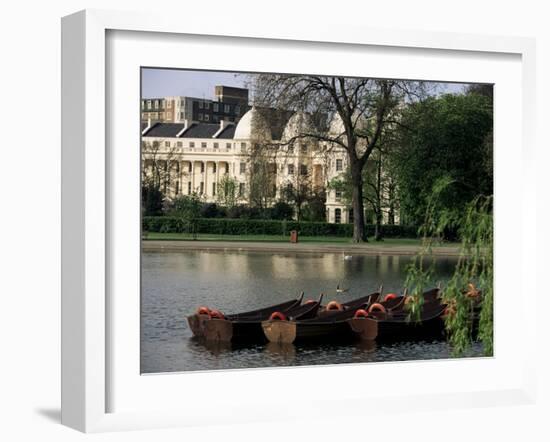 Boats on the Lake, Regents Park, London, England, United Kingdom-Adam Woolfitt-Framed Photographic Print