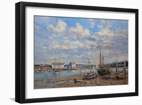 Boats on the Mud - Woodbridge, Suffolk, 2008-John Sutton-Framed Giclee Print