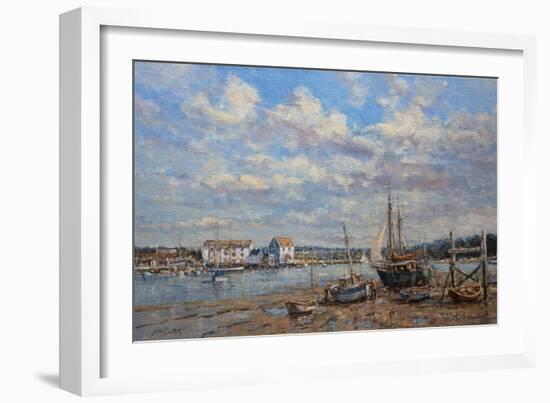 Boats on the Mud - Woodbridge, Suffolk, 2008-John Sutton-Framed Giclee Print