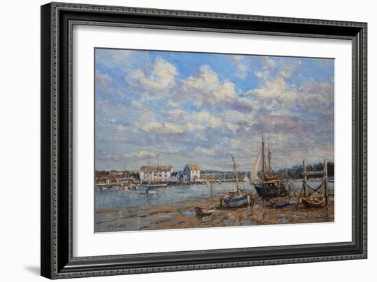 Boats on the Mud - Woodbridge, Suffolk, 2008-John Sutton-Framed Giclee Print