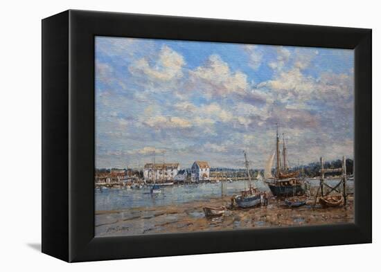 Boats on the Mud - Woodbridge, Suffolk, 2008-John Sutton-Framed Premier Image Canvas