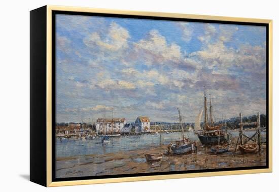 Boats on the Mud - Woodbridge, Suffolk, 2008-John Sutton-Framed Premier Image Canvas