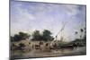 Boats on the Nile-Eugene Fromentin-Mounted Giclee Print
