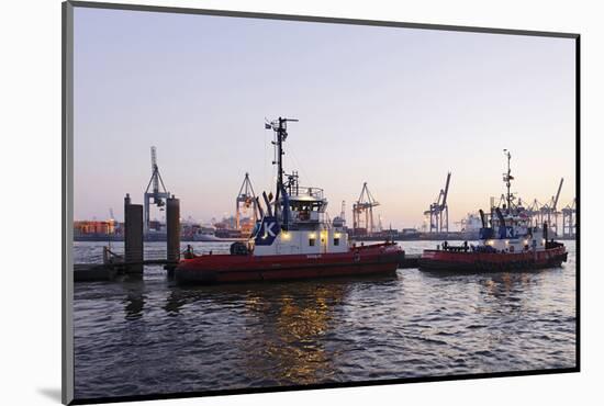 Boats, Pilots, Tugboat, Waiting for Mission, NeumŸhlen-Axel Schmies-Mounted Photographic Print