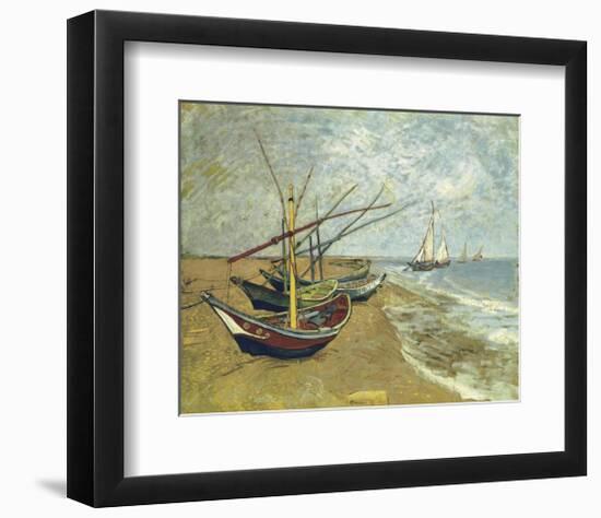 Boats Saintes-maries-Vincent van Gogh-Framed Giclee Print