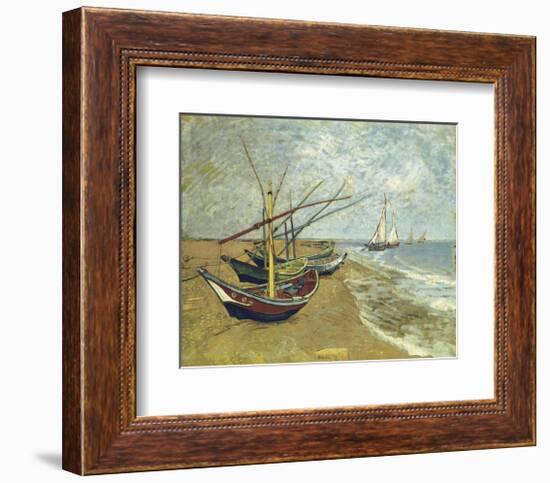 Boats Saintes-maries-Vincent van Gogh-Framed Giclee Print