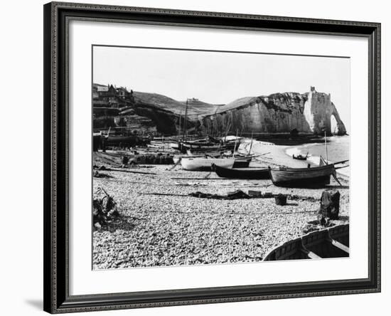 Boats Standing on Beach-null-Framed Photographic Print