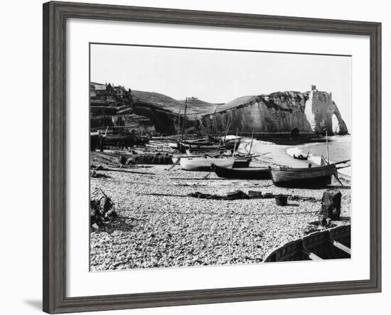 Boats Standing on Beach-null-Framed Photographic Print