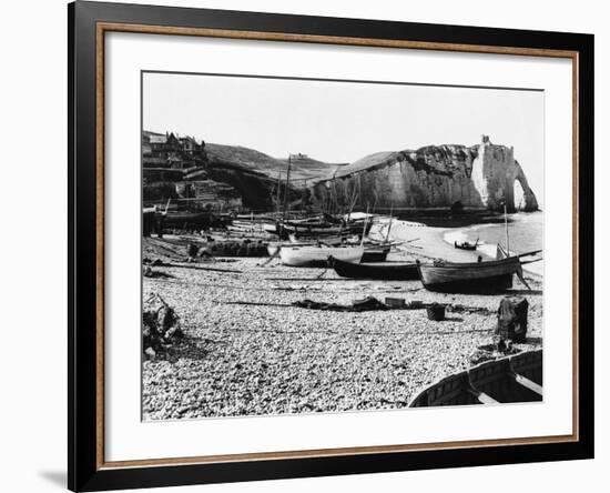 Boats Standing on Beach-null-Framed Photographic Print