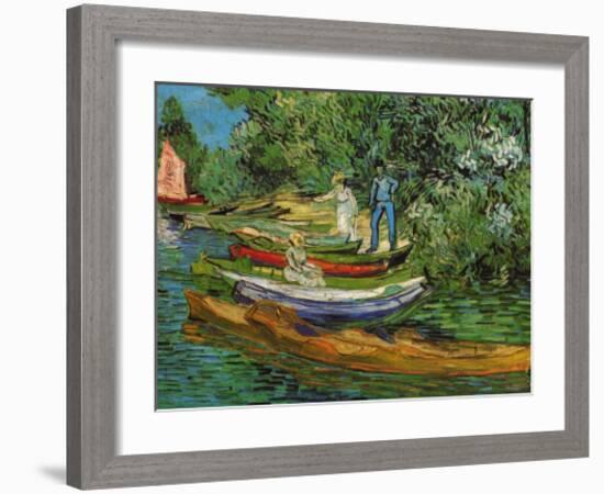 Boats to Rent-Vincent van Gogh-Framed Art Print