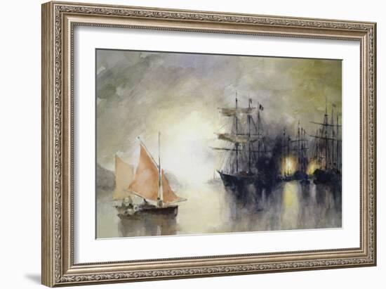 Boats-John Lidzey-Framed Giclee Print