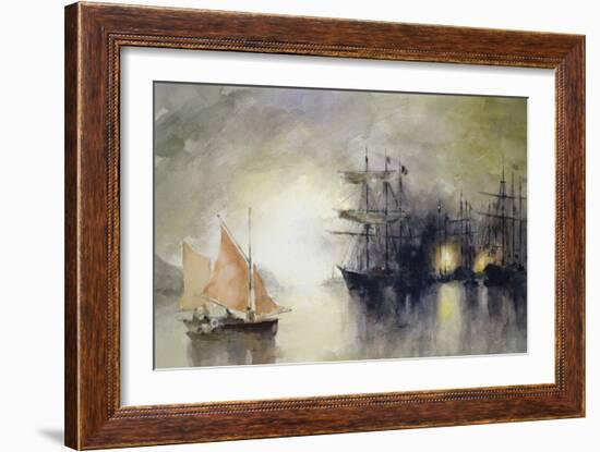 Boats-John Lidzey-Framed Giclee Print