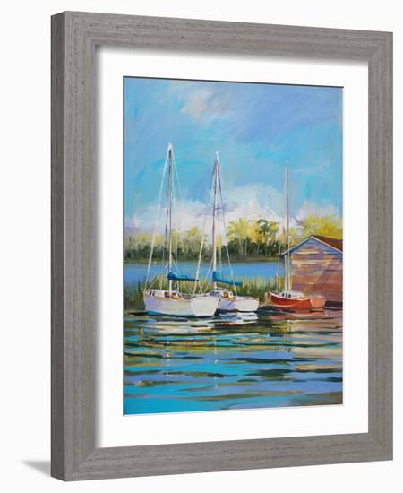 Boats-Jane Slivka-Framed Art Print