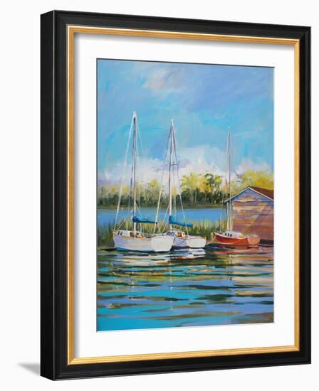 Boats-Jane Slivka-Framed Art Print