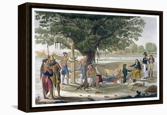 Boatyard near Kupang, Timor, Indonesia, c1820-1839-Unknown-Framed Premier Image Canvas