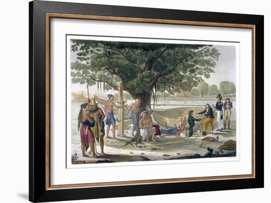 Boatyard near Kupang, Timor, Indonesia, c1820-1839-Unknown-Framed Giclee Print