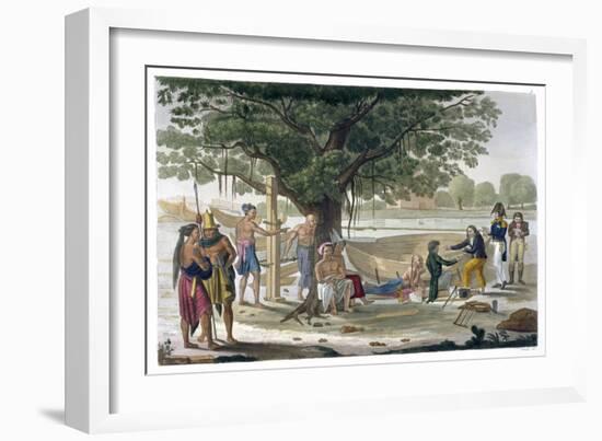 Boatyard near Kupang, Timor, Indonesia, c1820-1839-Unknown-Framed Giclee Print