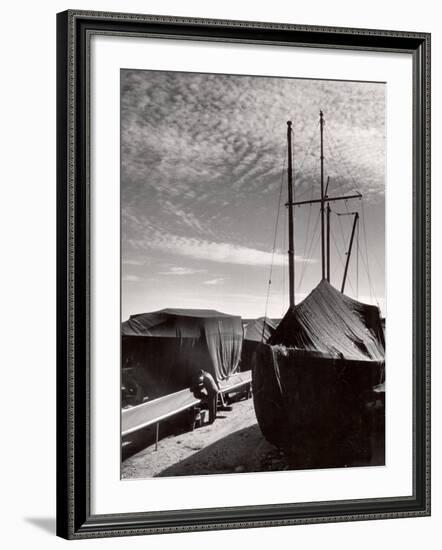 Boatyard on Martha's Vineyard in Winter-Alfred Eisenstaedt-Framed Photographic Print