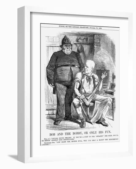 Bob and the Bobby, or Only His Fun, 1869-Joseph Swain-Framed Giclee Print