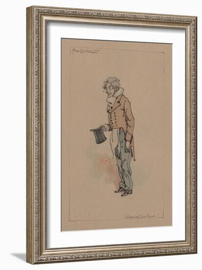 Bob Cratchit - a Christmas Carol, C.1920s-Joseph Clayton Clarke-Framed Giclee Print