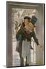 Bob Cratchit with "Tiny Tim" His Crippled Youngest Son-Jessie Willcox-Smith-Mounted Photographic Print