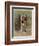 Bob Cratchit with "Tiny Tim" His Crippled Youngest Son-Frederick Barnard-Framed Art Print