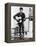 Bob Dylan Playing Guitar and Harmonica into Microphone. 1965-null-Framed Stretched Canvas