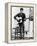 Bob Dylan Playing Guitar and Harmonica into Microphone. 1965-null-Framed Stretched Canvas