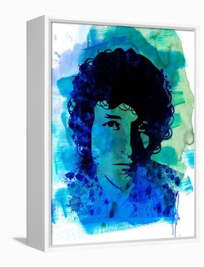 Bob Dylan Watercolor-Nelly Glenn-Framed Stretched Canvas