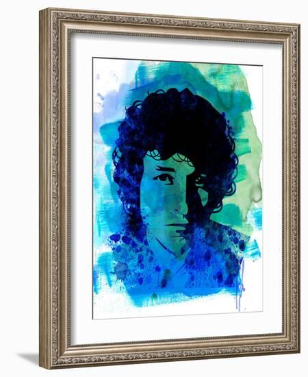 Bob Dylan Watercolor-Nelly Glenn-Framed Art Print