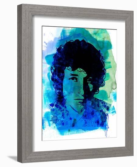 Bob Dylan Watercolor-Nelly Glenn-Framed Art Print