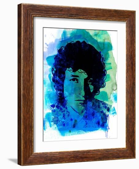 Bob Dylan Watercolor-Nelly Glenn-Framed Art Print