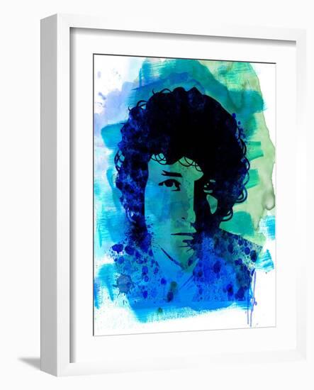 Bob Dylan Watercolor-Nelly Glenn-Framed Art Print