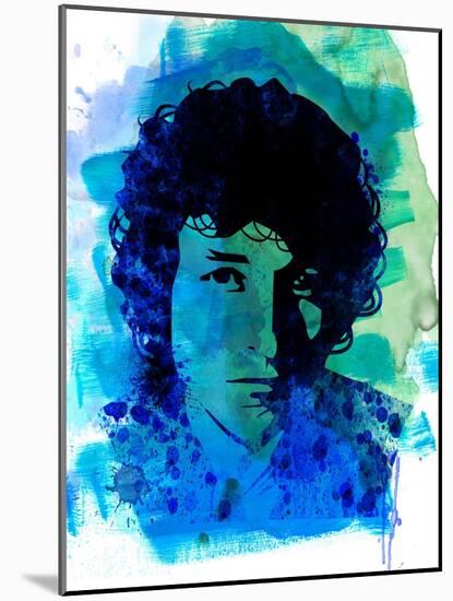 Bob Dylan Watercolor-Nelly Glenn-Mounted Art Print