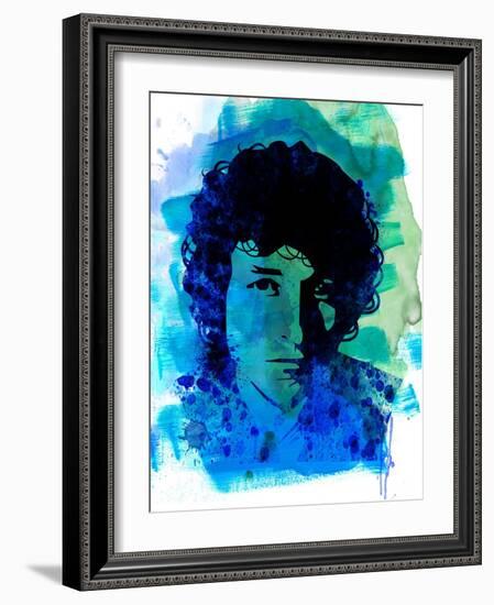 Bob Dylan Watercolor-Nelly Glenn-Framed Art Print