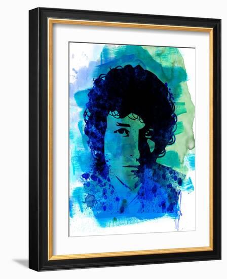 Bob Dylan Watercolor-Nelly Glenn-Framed Art Print