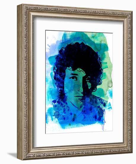 Bob Dylan Watercolor-Nelly Glenn-Framed Premium Giclee Print