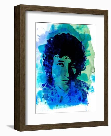 Bob Dylan Watercolor-Nelly Glenn-Framed Premium Giclee Print